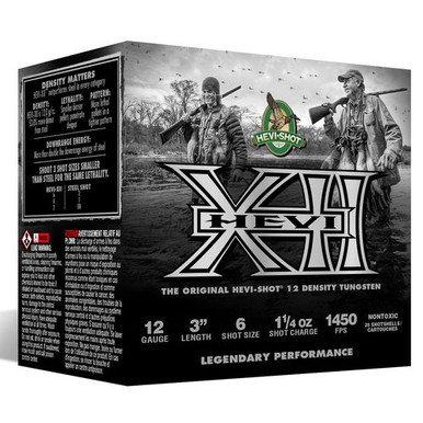 HEVI-Shot HS53306 Hevi-12  12 Gauge 3" 1 1/4 oz 6 Shot 25 Bx/ 10 Cs