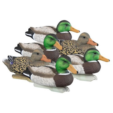 Higdon Outdoors 19023 Standard Mallard Floaters Mallard Species Multi Color Foam Filled 6 Pack