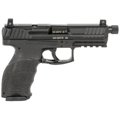 HK 81000626 VP9 Tactical Optic Ready 9mm Luger 4.70" TB 10+1 (3) Black Black Steel Slide Black Interchangeable Backstrap Grip Night Sights