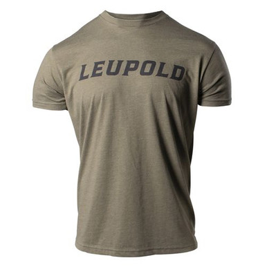 Leupold 180234 Wordmark T-Shirt Military Green Medium Short Sleeve