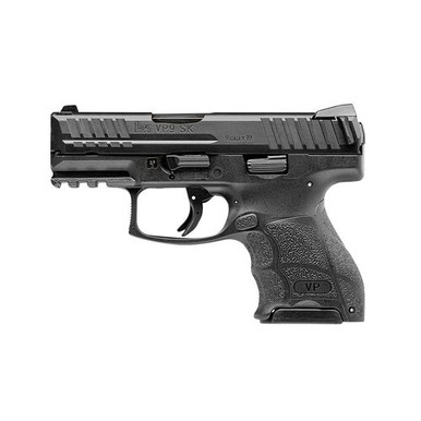 HK 81000296 VP9SK Subcompact 9mm Luger 3.39" 10+1 (3) Black Black Steel Slide Black Interchangeable Backstrap Grip Night Sights (Push Button)