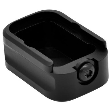 Warne MESIG5/4BLK Magazine Extension  Black Hardcoat Anodized 6061-T6 Aluminum for Sig P320 9mm Luger (+5) 2