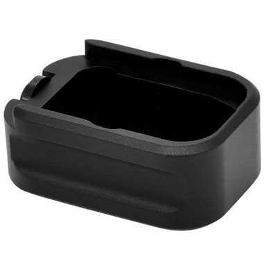 Warne MEG43X2BLK Magazine Extension  Black Hardcoat Anodized 6061-T6 Aluminum for Glock 43X,48 9mm Luger (+2) 2