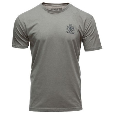 Springfield Armory GEP7122S Out West Mens T-Shirt Stone Gray Small Short Sleeve