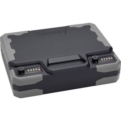 Hornady 95260 TrekLite Lock Box XXL Combination/Key Entry Black Polycarbonate Holds 2 Handguns 12.20" x 10.10" x 3.30"