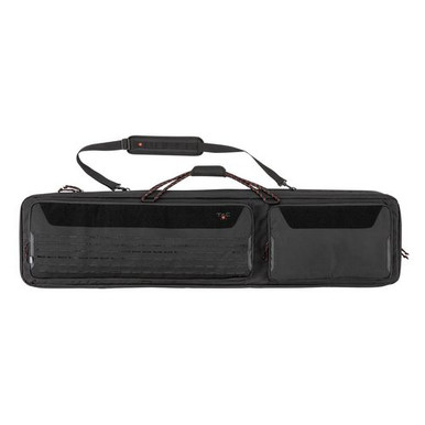Tac Six 10834 Unit Tactical Rifle Case 55" Black Holds 2 Rifles with Large Exterior Pockets & Padded Shoulder Strap