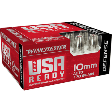 Winchester USA Ready 10mm Auto 170 gr Hex Vent Hollow Point (HVHP)