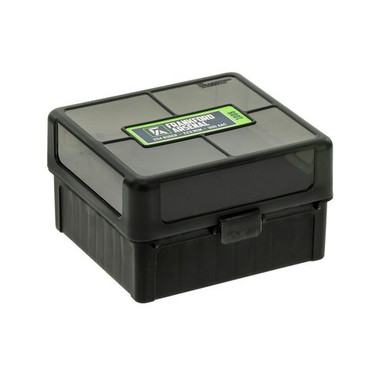 Frankford Arsenal 1083799 Hinge-Top Ammo Box 300 Win Mag 204 Cal 223 Cal Black High Density Polymer 100rd