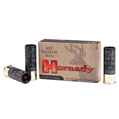 Hornady 86230 Custom Lite FTX 12 Gauge 2.75" FTX 300 gr Slug Shot 5 Bx/ 20 Cs
