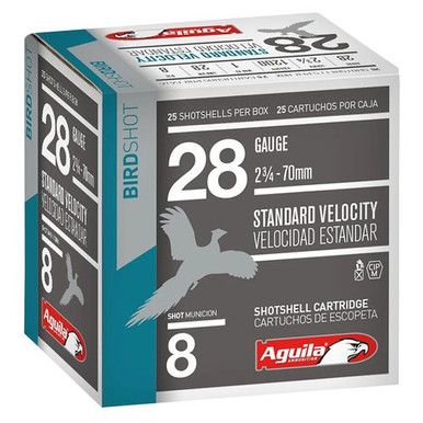 Aguila 1CHB2838 Hunting Standard Velocity 28 Gauge 2.75" 1 oz 1200 fps 8 Shot 25 Bx/10 Cs