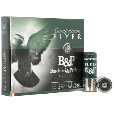 B&P 12B14PL7 Flyer  12 Gauge 2.75" 1 1/4 oz 1255 fps 7.5 Shot 100rds (Sold by Case)