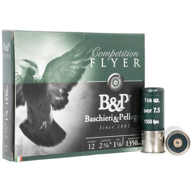 B&P 12B14PH7 Flyer  12 Gauge 2.75" 1 1/4 oz 1350 fps 7.5 Shot 10 Bx/10 Cs