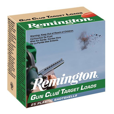Remington Ammunition 20243 Gun Club  12 Gauge 2.75" 1 1/8 oz 1100 fps 8 Shot 25 Bx/10 Cs