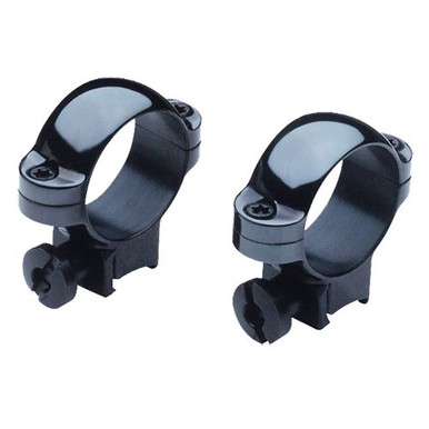 Burris 420073 Rimfire Scope Ring Set Black Gloss Steel 1" Tube High .22" Grooved Receiver