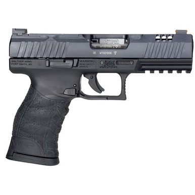 Walther Arms 5220302 WMP Optic Ready 22 WMR 10+1 4.50" Black Optic Cut/Serrated Slide, Black Polymer Frame w/Picatinny Rail, Black Polymer Grips