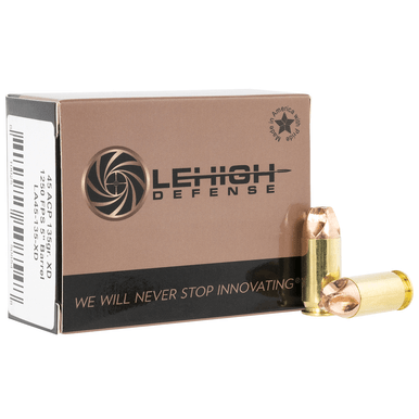 Lehigh Defense LA45135XD Xtreme Defense  45 ACP 135 gr Lehigh Defense XD FMT Handgun Ammo