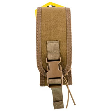 High Speed Gear 18DDC0CB TACO Double Decker Mag Pouch Double Covered Coyote Brown Nylon MOLLE Compatible w/ Rifle Compatible w/ Pistol