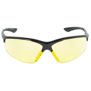 Walker's GWPIKNOF1AMB Ballistic Eyewear IKON Tanker Adult Amber Lens Matte Black Frame