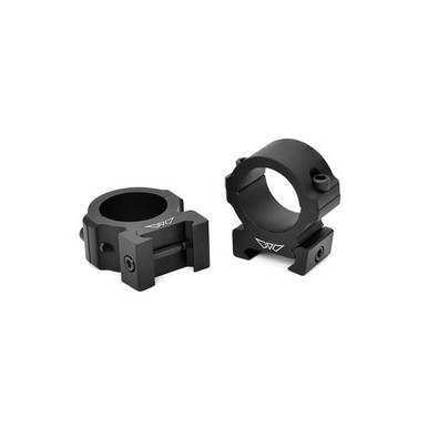 Warne V601M Vapor Horizontal Ring Set Matte Black 1" Tube Medium