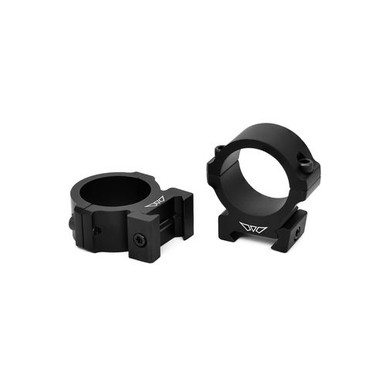 Warne V614M Vapor Horizontal Ring Set Matte Black 30mm Tube Medium