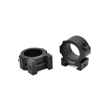 Warne V600M Vapor Horizontal Ring Set Matte Black 1" Tube Low