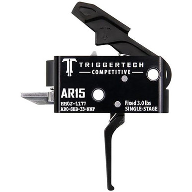 TriggerTech AR0SBB33NNF Competitive  Flat Single-Stage 3 lbs Fixed for AR-15