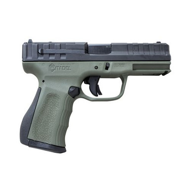 Citadel CITCP9ODG Centurion CP9 Compact Frame 9mm Luger 14+1, 4" Black Steel Barrel, Optic Ready/Serrated Steel Slide, OD Green Polymer Frame & Grip