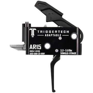 TriggerTech AR0SBB25NNF Adaptable  Flat Single-Stage 2.5-5.0 lbs Adjustable for AR-15