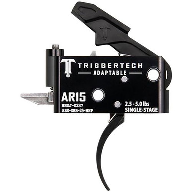 TriggerTech AR0SBB25NNP Adaptable  Pro Curved Single-Stage 2.5-5.0 lbs Adjustable for AR-15