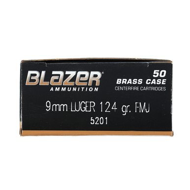 Blazer Brass 9mm 124 Grain FMJ Ammunition 1000 Round Case