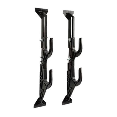 Allen 17450 Gun/Accessory Rack  Black Plastic Holds 2