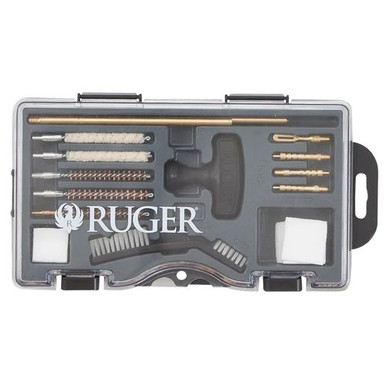 Ruger 27822 Rimfire Cleaning Kit .22 Cal Bronze Bristles 12 Black Plastic Case