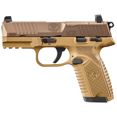 FN 66101012 502 MRD Full Size 22 LR Pistol FDE