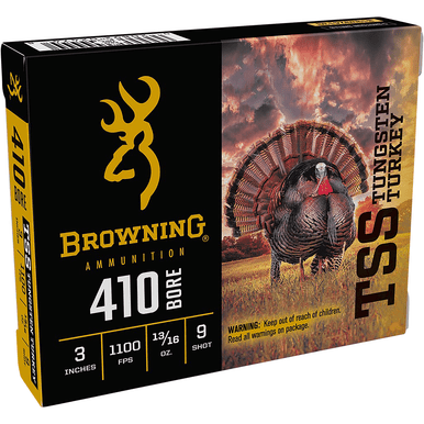 Browning Ammo Tungsten Turkey 410 Gauge 3" 13/16 oz 9 Shot