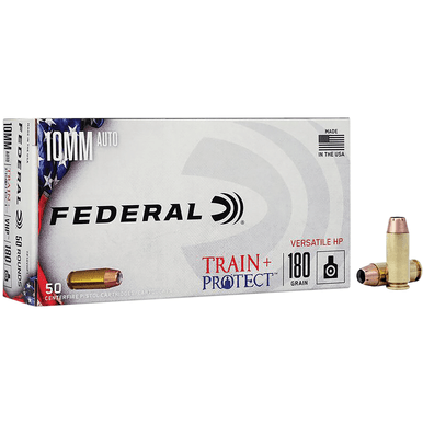 Federal Train + Protect 10mm Auto 180 gr Versatile Hollow Point VHP Handgun Ammo