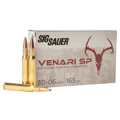 Sig Sauer Venari 30-06 Springfield 165 gr 2900 fps Soft Point (SP) Hunting Ammo