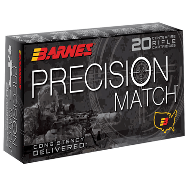 Barnes Bullets 30818 Precision Match 308 Win 175 gr Open Tip Match Boat Tail Ammo
