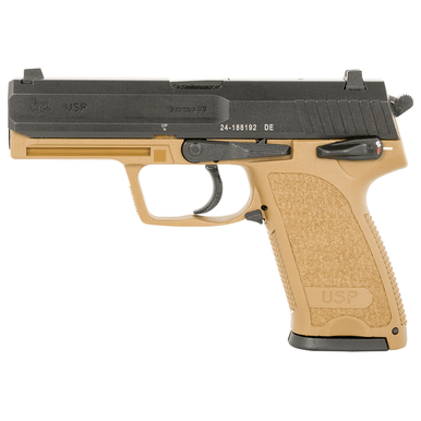 HK 81000353 USP V1 Full Size Frame 9mm Flat Dark Earth Cerakote Semi Automatic Pistol