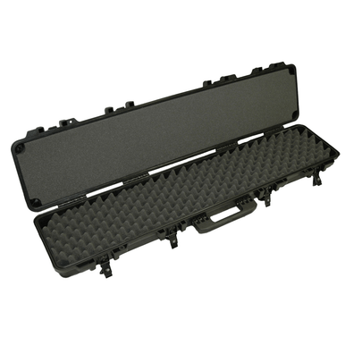 Boyt Harness H48SG H-Series Single Gun Case Water Resistant Black Polypropylene with Egg Crate Foam, Dust-Proof O-Ring, Steel Hinge Pins & Carry Handle 48" L x 9" W x 4" D Interior Dimensions