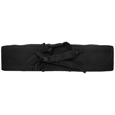 GPS Bags Black Tactical Double Rifle Case with 2 Padded Pistol Sleeves