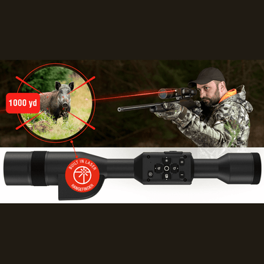 ATN X-Sight 5 LRF Night Vision Rifle Scope, Smart Mil Dot Reticle - DGWSXS3155LRF