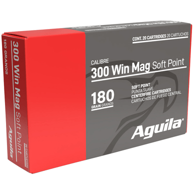 Aguila 300 Win Mag 180 gr Soft Point InterLock Boat Tail Soft Point 20 Per Box