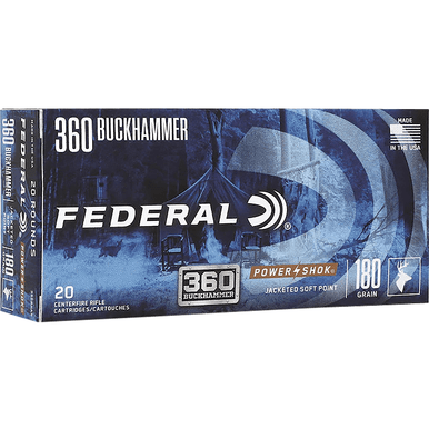 Federal Power-Shok Buckhammer 360 Buckhammer 180 gr 20 Per Box