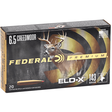 Federal Premium ELD-X 6.5 Creedmoor 143 gr Extremely Low Drag eXpanding 20 Per Box