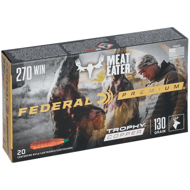 Federal P270TC1 Premium 270 Win 130 gr Trophy Copper 20 Per Box