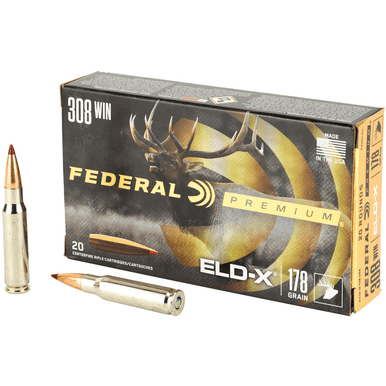 Federal Premium ELD-X 308 Win 178 gr Extremely Low Drag eXpanding 20 Per Box