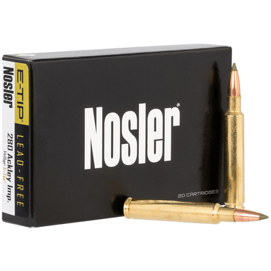Nosler E-Tip 280 Ackley Improved 140 gr E Tip Lead Free 20 Per Box