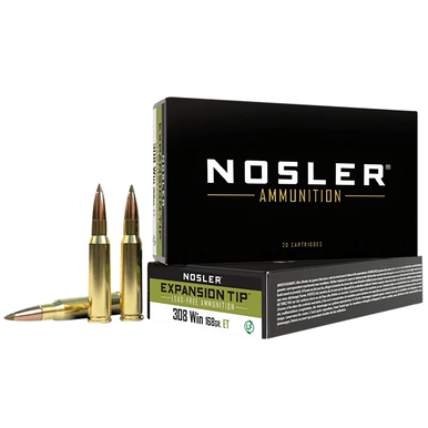 Nosler E-Tip 308 Win 168 gr E Tip Lead Free 20 Per Box