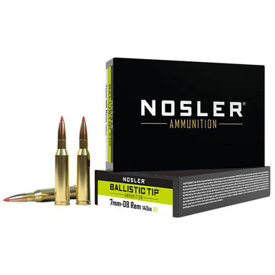 Nosler Ballistic Tip 7mm-08 Rem 140 gr Spitzer Ballistic Tip 20 Per Box