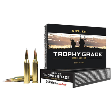 Nosler Trophy Grade 243 Win 90 gr Nosler AccuBond 20 Per Box